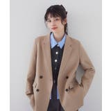 ベージュ(27) | ウーリッシュダブルブレストテーラードジャケット | VIS