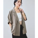 【WEB限定】タックスリーブテーラードジャケット | VIS | 詳細画像1