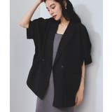 ブラック(01) | 【WEB限定】タックスリーブテーラードジャケット | VIS