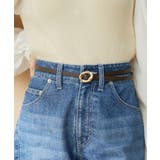 ブラウン(20) | 10mm巾変形メタルバックルピンレスベルト | VIS