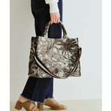 ダークブラウン(20) | 【新色追加】【A4対応】2WAYジャングル柄トートバッグ | VIS 