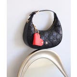 ブラック(01) | ハートチャーム付き2WAYキルトバッグ | VIS 