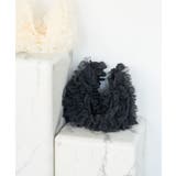 ブラック(01) | 【ご好評につき追加生産】チュールフリルショルダーバッグ【3WAY】 | VIS 