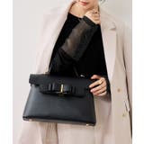 ブラック(01) | リボンベルトワンハンドルバッグ/軽量・2WAY | VIS 