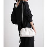 ホワイト(10) | 【田中みな実さん着用】くち金ギャザーショルダーバッグ | VIS