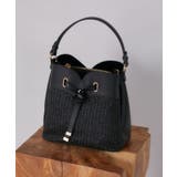 ブラック(01) | 【2WAY】ハートカットカゴバッグ | VIS 