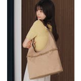 ベージュ系(28) | 【A4収納】フロントベルトソフトショルダーバッグ | VIS 