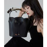 ブラック(01) | フラワーカットショルダーバッグ/2WAY | VIS 