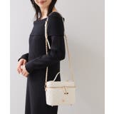 オフホワイト(15) | ファーハンドルキルティング&ツイードバニティバッグ/2WAY | VIS