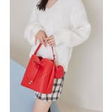 ラインストーン＆スタッズハートカットバッグ | VIS  | 詳細画像16 