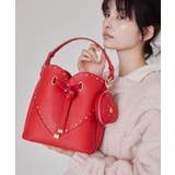 ラインストーン＆スタッズハートカットバッグ | VIS  | 詳細画像17 