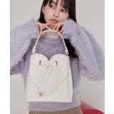 ラインストーン＆スタッズハートカットバッグ | VIS  | 詳細画像19 