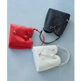 ラインストーン＆スタッズハートカットバッグ | VIS  | 詳細画像2 