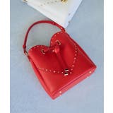 ラインストーン＆スタッズハートカットバッグ | VIS  | 詳細画像5 