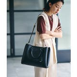ブラック(01) | 【軽量】【A4対応】キーチャーム付き2WAYトートバッグ | VIS