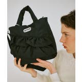 ブラック(01) | 【OUTDOOR PRODUCTS】VIS別注2WAYフリルトートバッグ | VIS 