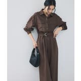 ブラウン(20) | ポケットディテールジャンプスーツ | VIS 