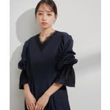 【VIS DRESS】ピンストライプレースオールインワン【洗える】 | VIS | 詳細画像13