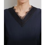 【VIS DRESS】ピンストライプレースオールインワン【洗える】 | VIS | 詳細画像19