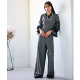 【VIS DRESS】ピンストライプレースオールインワン【洗える】 | VIS | 詳細画像3