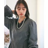 【VIS DRESS】ピンストライプレースオールインワン【洗える】 | VIS | 詳細画像8