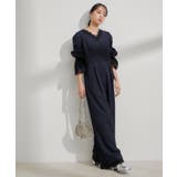 【VIS DRESS】ピンストライプレースオールインワン【洗える】 | VIS | 詳細画像9