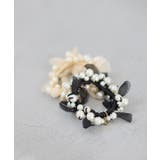 ブラック(01) | パールリボンヘアゴム | VIS 