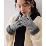 スマホタッチ刺繍付きムートングローブ | VIS  | 詳細画像11 