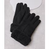 スマホタッチ刺繍付きムートングローブ | VIS  | 詳細画像2 