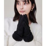 スマホタッチ刺繍付きムートングローブ | VIS  | 詳細画像3 