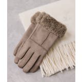 スマホタッチ刺繍付きムートングローブ | VIS  | 詳細画像5 