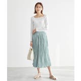 サテンワッシャープリーツスカート | ROPE' PICNIC | 詳細画像14