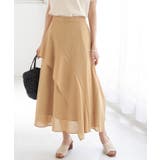 キャメル(25) | ランダムヘムフリルスカート | ROPE' PICNIC