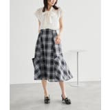 チェックボリュームスカート | ROPE' PICNIC | 詳細画像3 