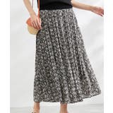 ブラック系(02) | 着丈が選べるエアリープリーツスカート | ROPE' PICNIC