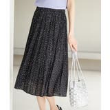 ブラック系(03) | 着丈が選べるエアリープリーツスカート | ROPE' PICNIC