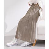 ダークブラウン(20) | 着丈が選べるエアリープリーツスカート | ROPE' PICNIC