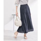 ネイビー(40) | 着丈が選べるエアリープリーツスカート | ROPE' PICNIC