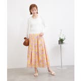 ハイウエスト花柄スカート | ROPE' PICNIC | 詳細画像2 
