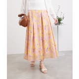 ハイウエスト花柄スカート | ROPE' PICNIC | 詳細画像4 