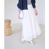 ホワイト(10) | シアーナイロンギャザースカート | ROPE' PICNIC