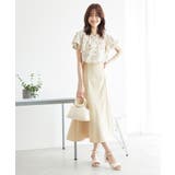 【3サイズ展開】配色パイピングスカート | ROPE' PICNIC | 詳細画像3