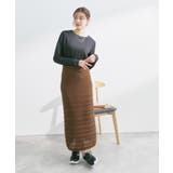 セットアップ対応/透かし編みテープヤーンIラインニットスカート | ROPE' PICNIC | 詳細画像15 