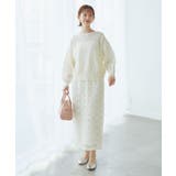 フラワーチュールレースアイラインスカート | ROPE' PICNIC | 詳細画像7 