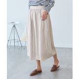 ベージュ(27) | チンツ切り替えギャザースカート | ROPE' PICNIC