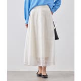 刺繍レースフレアスカート | ROPE' PICNIC | 詳細画像1 