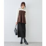 トタンテレコ Iラインリブニットスカート | ROPE' PICNIC | 詳細画像3 