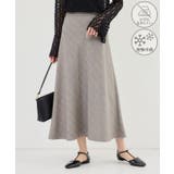 ベージュ(27) | メランジドビーチェックスカート/セットアップ対応・防シワ・接触冷感 | ROPE' PICNIC
