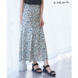 ネイビー(40) | 【emur/エミュール】マーガレット柄ナロースカート | ROPE' PICNIC