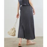 【セットアップ対応】麻調ランダムプリーツスカート | ROPE' PICNIC | 詳細画像1 